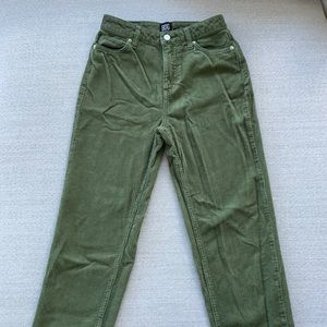 urban outfitters cute corduroy green pants